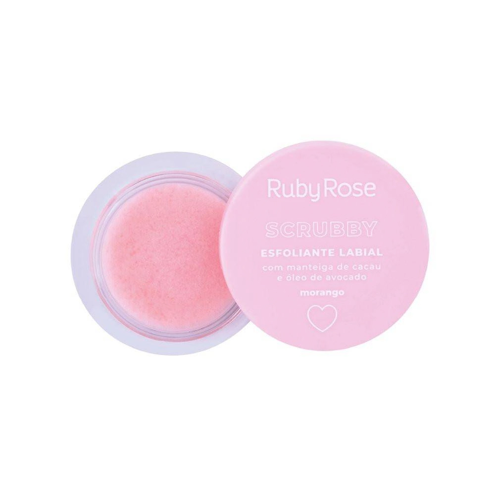 Esfoliante Labial Ruby Rose Hb 8525 Scrubby Morango 1un