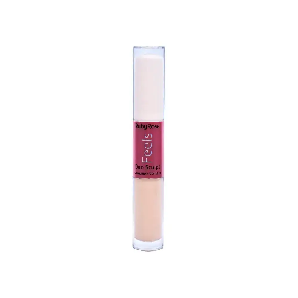 Corretivo Liquido Ruby Rose Duo Sculpt Feels Cor 10 Chantilly / 70 Avela