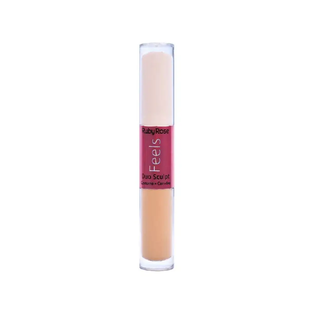 Corretivo Ruby Rose Liq Hb 8101 1 Duo Cor 20 Pudim E 10 Capuccino