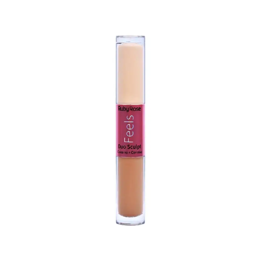 Corretivo Liq Ruby Rose Hb 8101 Nov Duo Sculpt Feels Cor Amendoa/bombom 1un