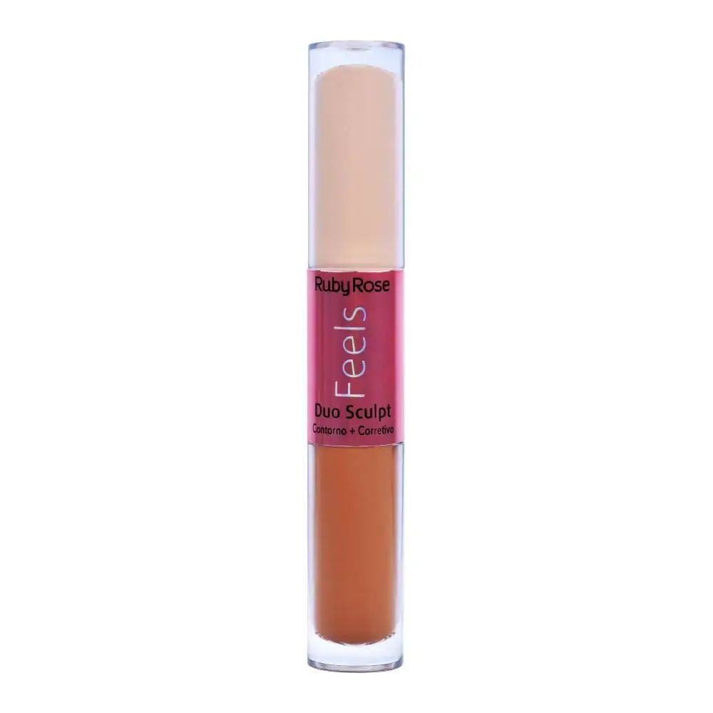 Corretivo Liquido Ruby Rose Duo Hb 8101 Sculpt Feels Cor 50 Caramelo 1un