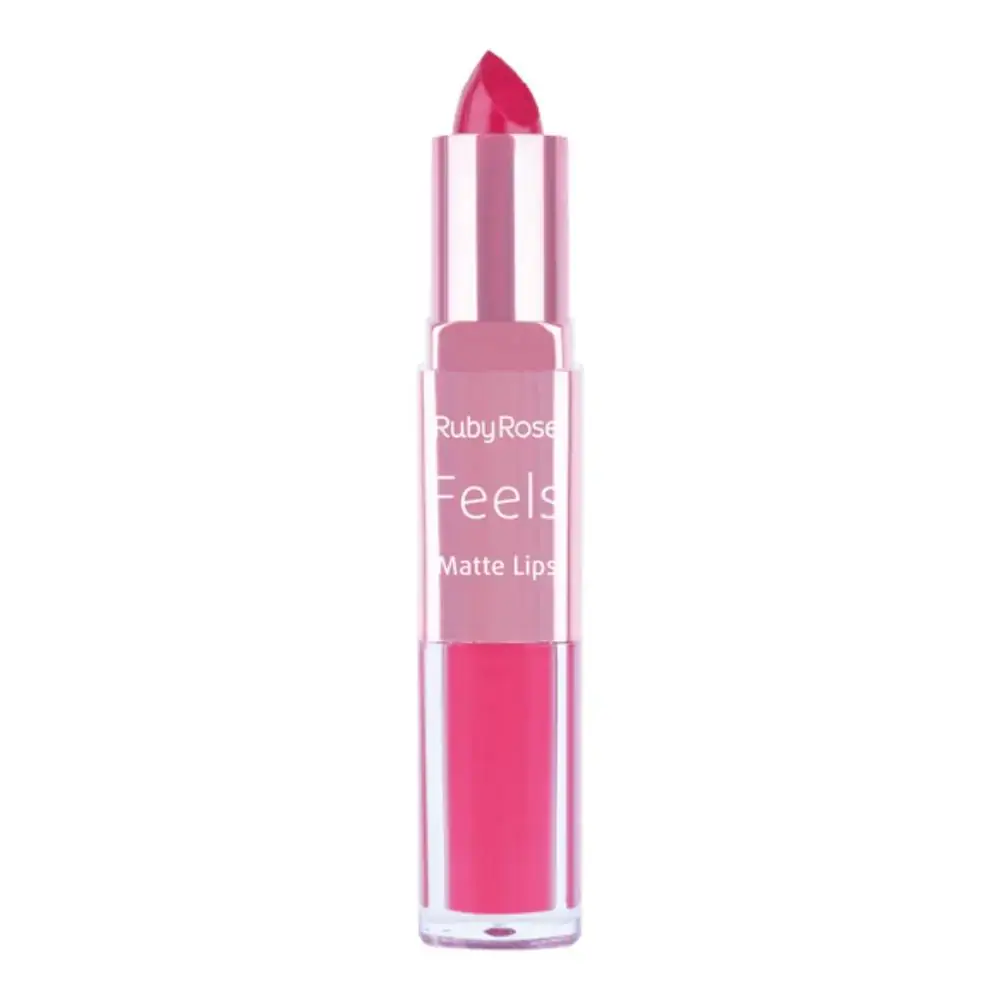 Batom Matte Ruby Rose Hb 8608 2 Lips Duo Cor 315 1un