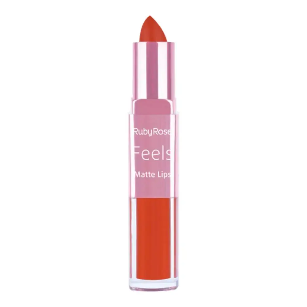 Batom Matte Ruby Rose Hb 8608 2 Lips Duo Cor 309 1un