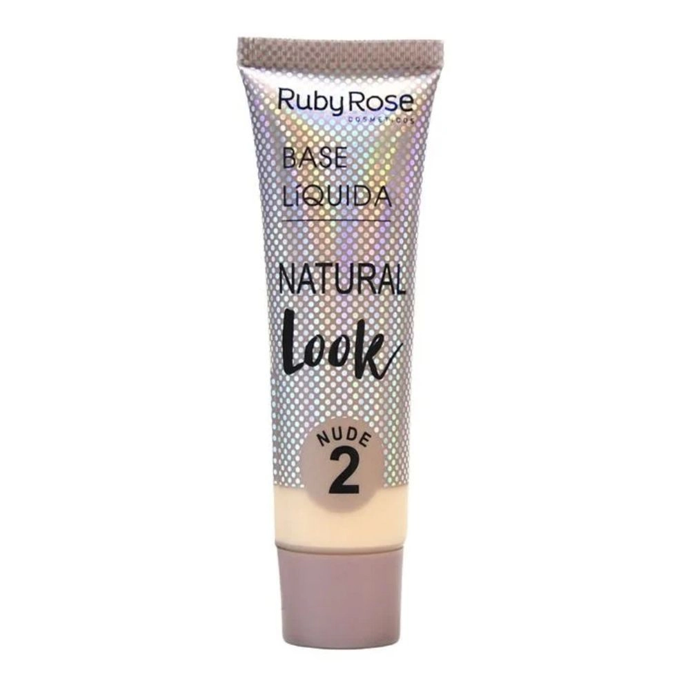 Base Liquida Ruby Rose Hb 8051 3 Cor 2 Novo Natural Look Nude 1un