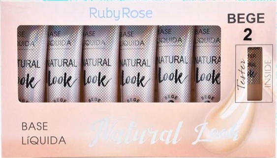 Base Lãquida Natural Look Bege 2 Ruby Rose 29ml