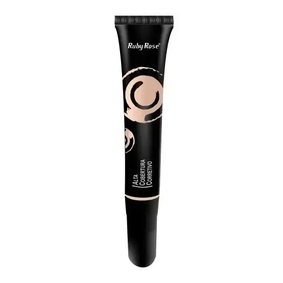 Corretivo Liquido Ruby Rose Alta Cobertura Hb 8092 Cor 04 Laranja 1un