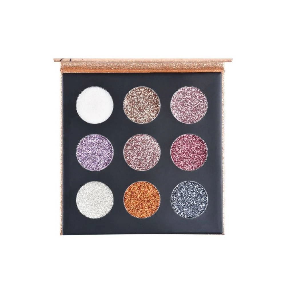 Paleta De Sombra Ruby Rose Shine Glitter Hb 8407 G Cremoso 9 Cores 1un