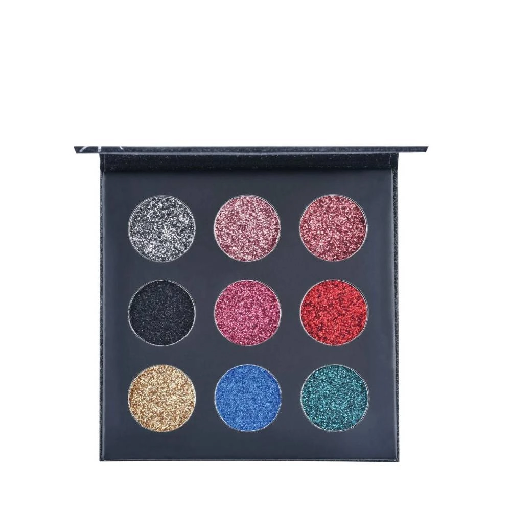 Paleta De Sombra Shine Glitter Hb8407 Black Rubyrose