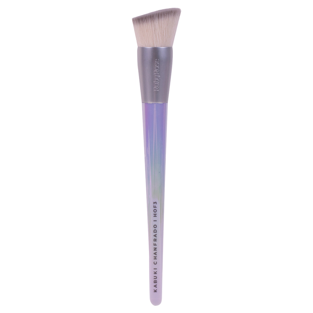 Pincel Holographic Rubyrose Kabuki Chanfrado