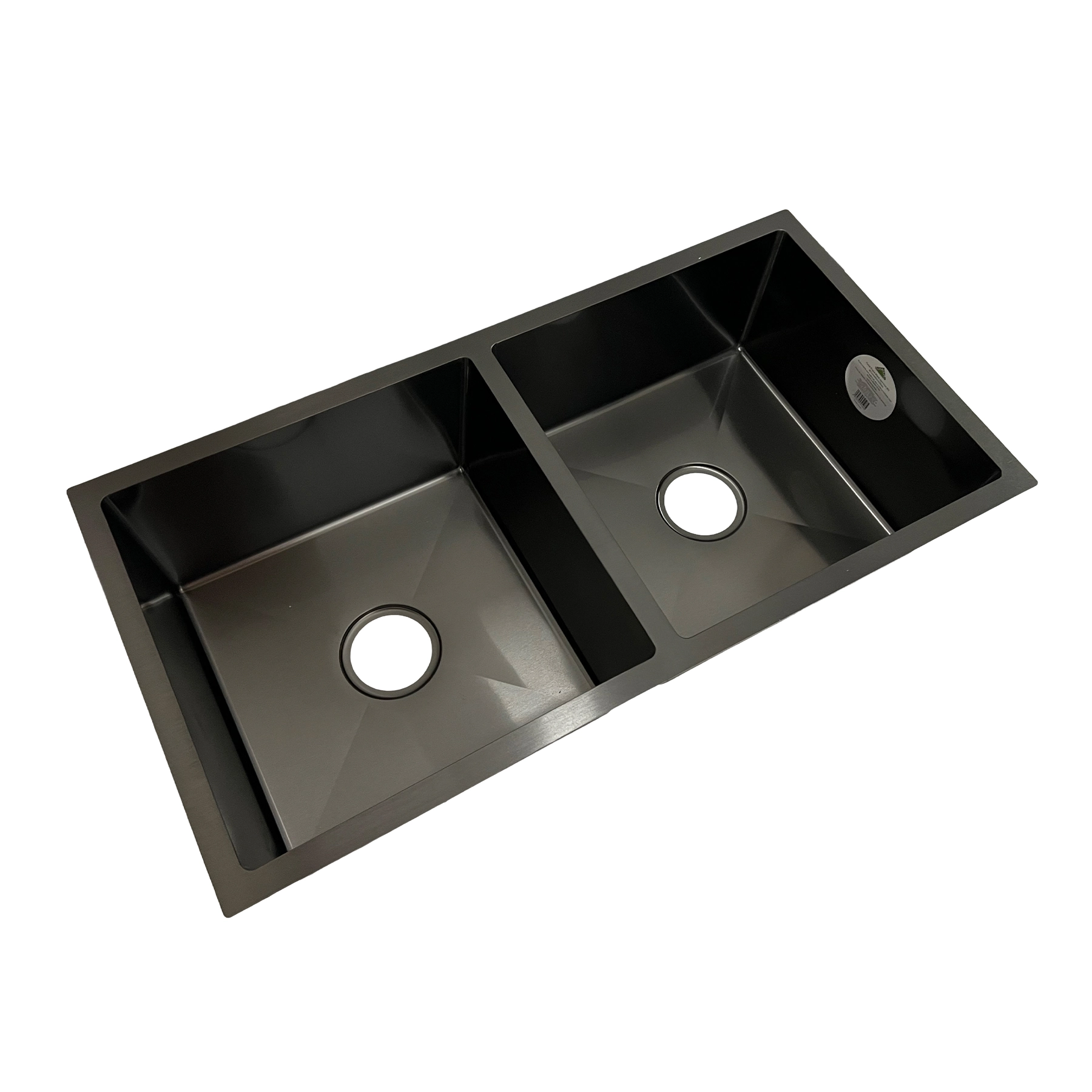 Cuba para Cozinha Dupla de Embutir ou Sobrepor em Aço Inox 201 Escovado Retangular 87x44x20cm 0,7mm 4.1/2" Casablanca
