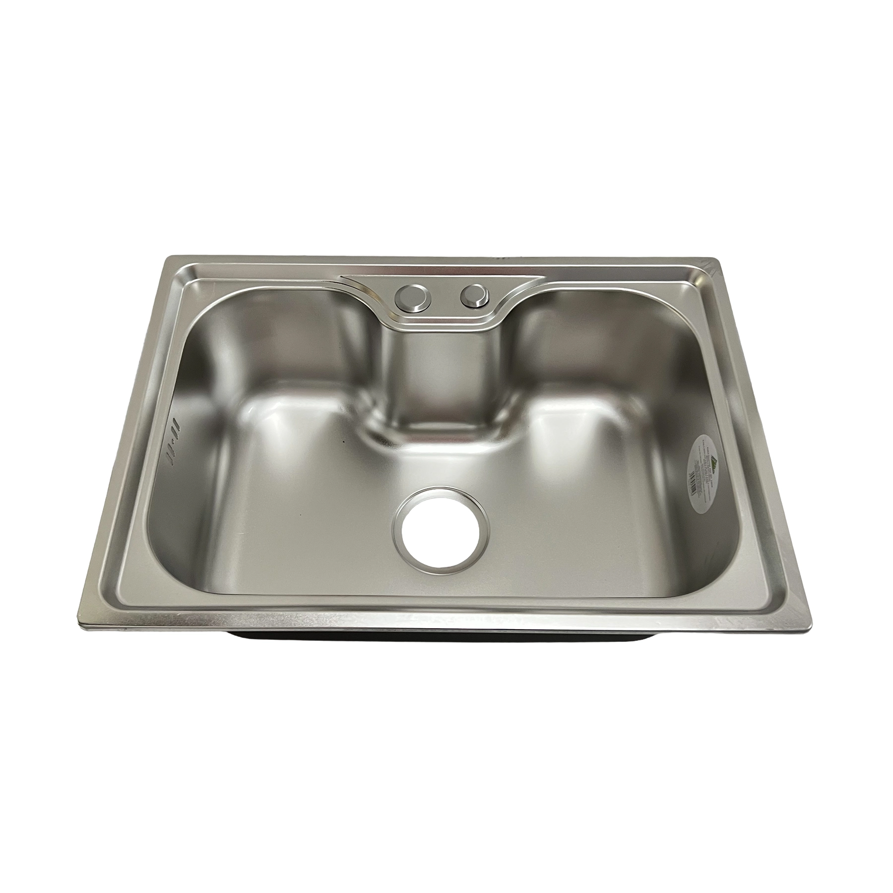 Cuba para Cozinha Simples de Sobrepor em Aço Inox 204 Escovado Retangular 60x42x20cm 0,7mm 4.1/2" Casablanca