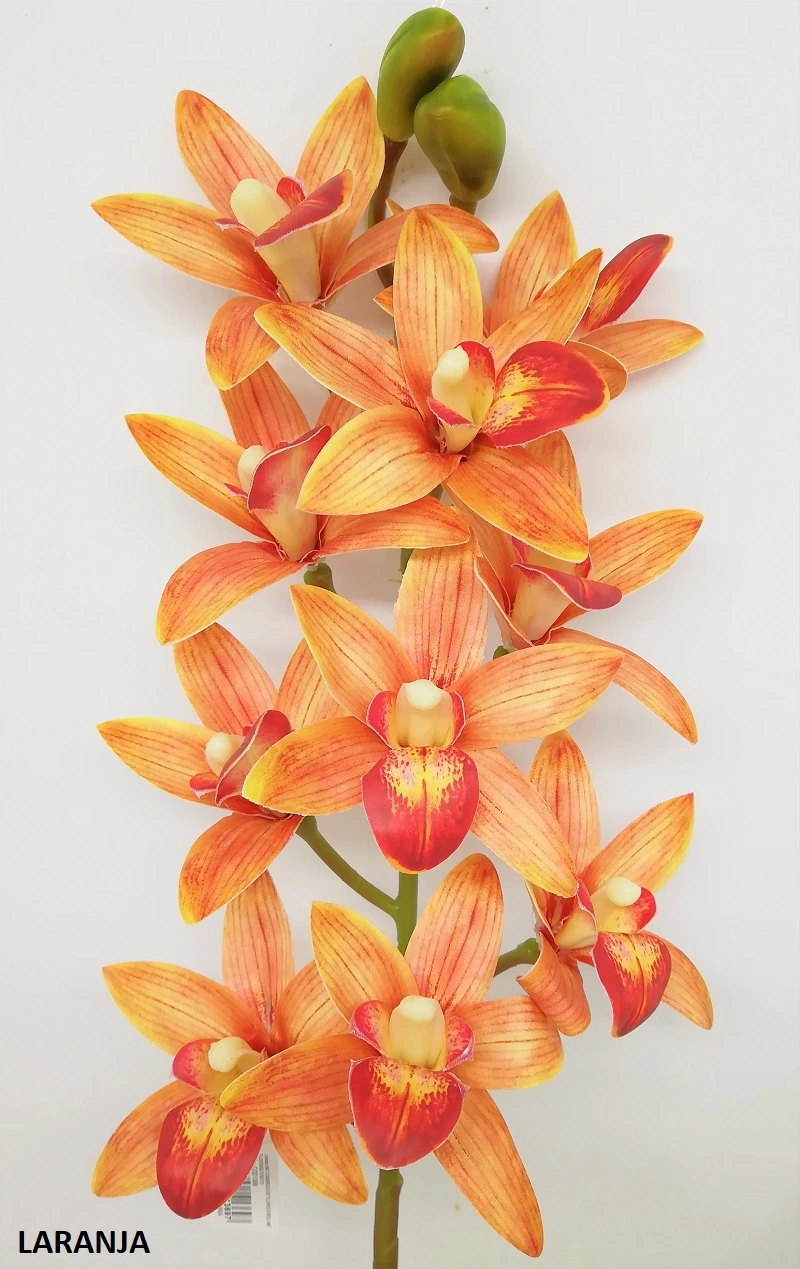 Haste Orquidea 3d Cymbidium X 10 76 Cm 1369 Mc Flores