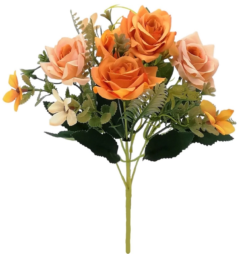 Buque Mini Rosas X5 28cm 1047 Mc Flores