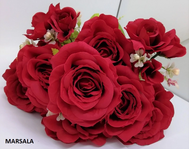 Buque Rosas X 9 6 Rosas 3 Complementos 43 Cm 1314 Mc Flores