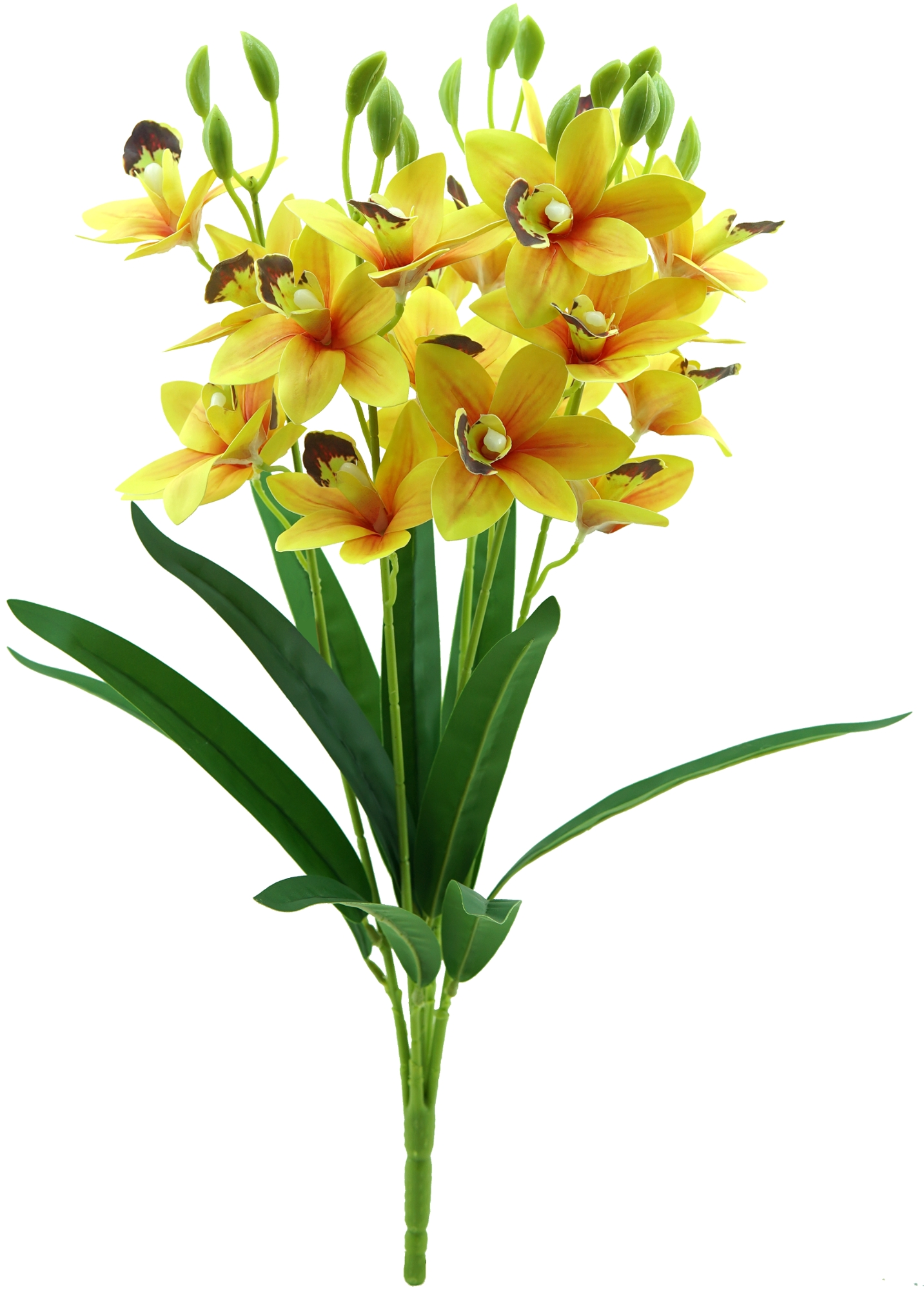 Buque Orquidea Cymbidium 3d X5 50cm 2649 Mc Flores