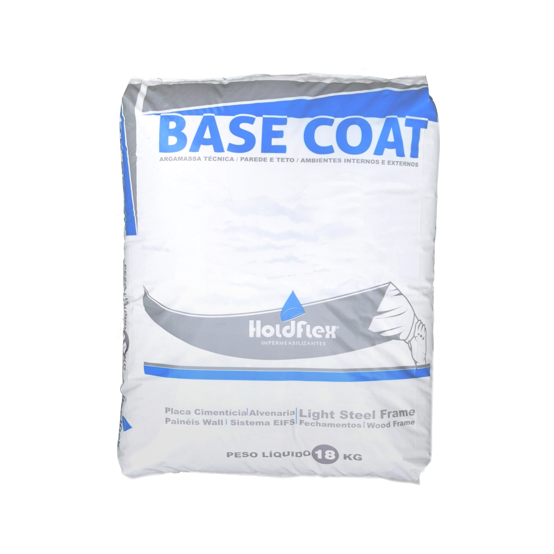 Argamassa Técnica para Placa Cimentícia HF121 Base Coat 18kg Holdflex