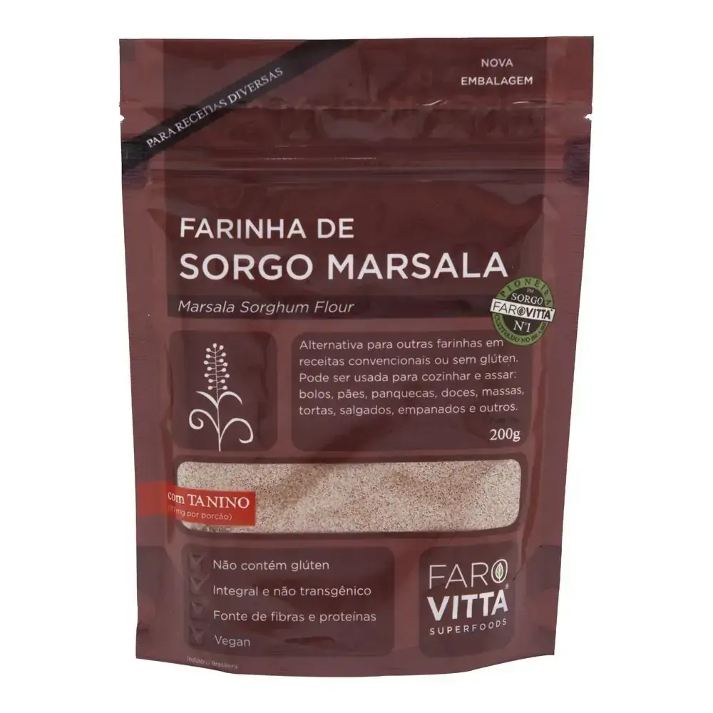 Farovitta Farinha De Sorgo Integral 200g