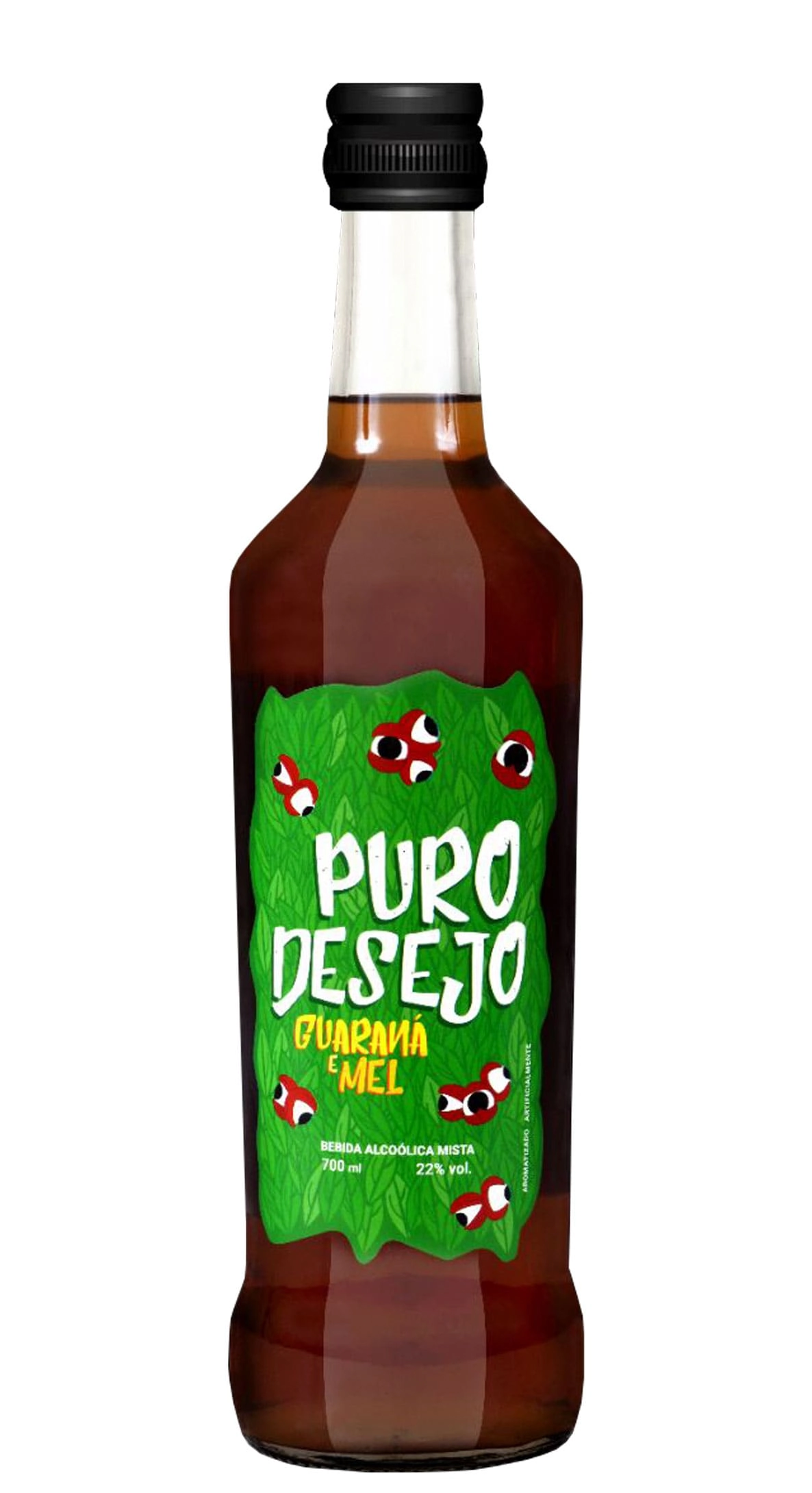 Cachaca 700ml Puro Desejo Guarana/mel