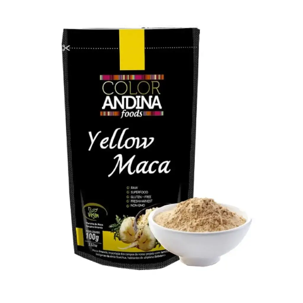 Maca Peruana Color Andina Amarela Em Po 100g Nac