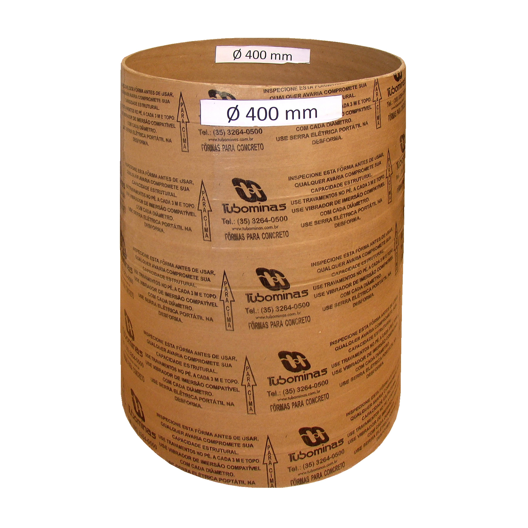 Fôrma de Papelão 400mmx3m Tubominas