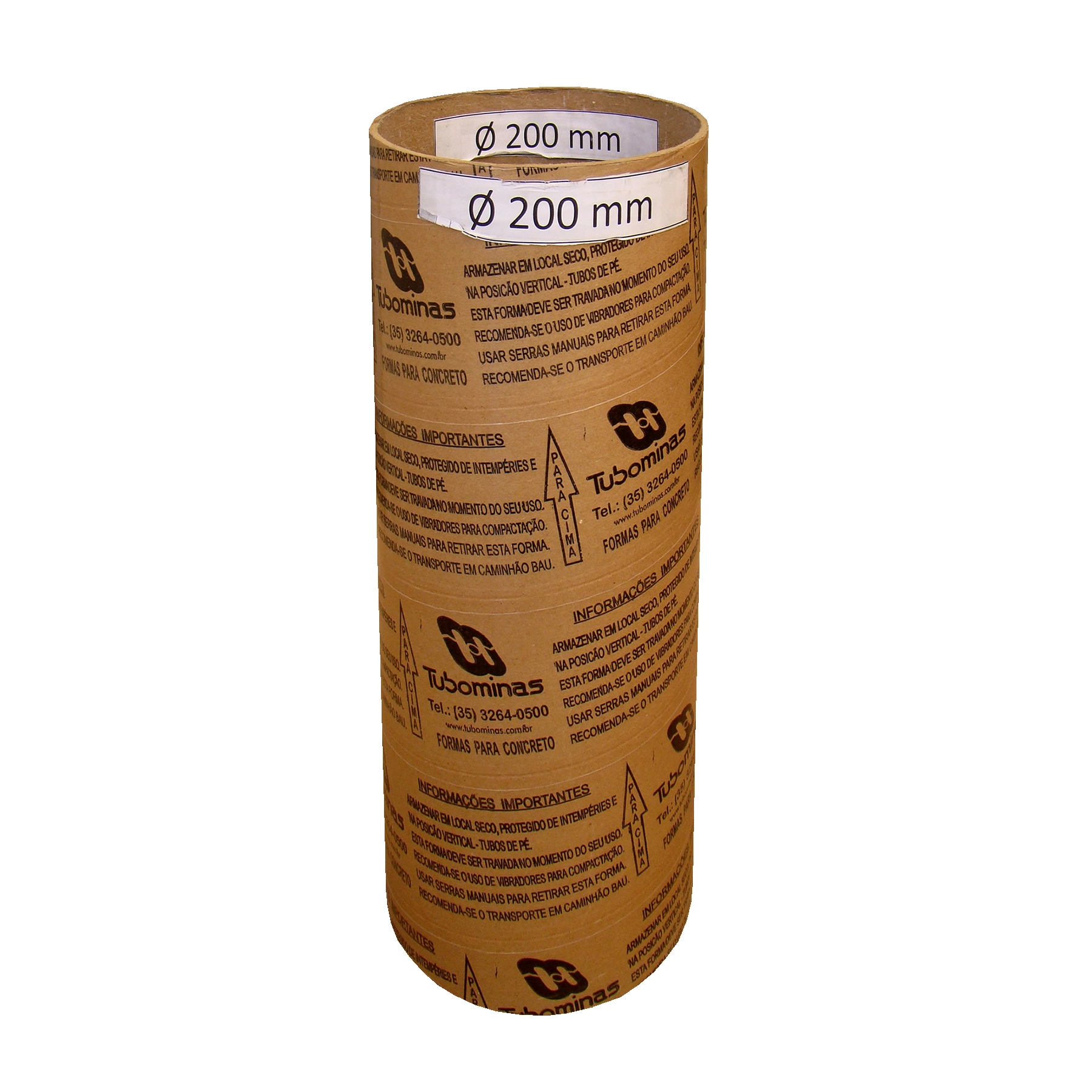 Fôrma de Papelão 200mmx3m Tubominas