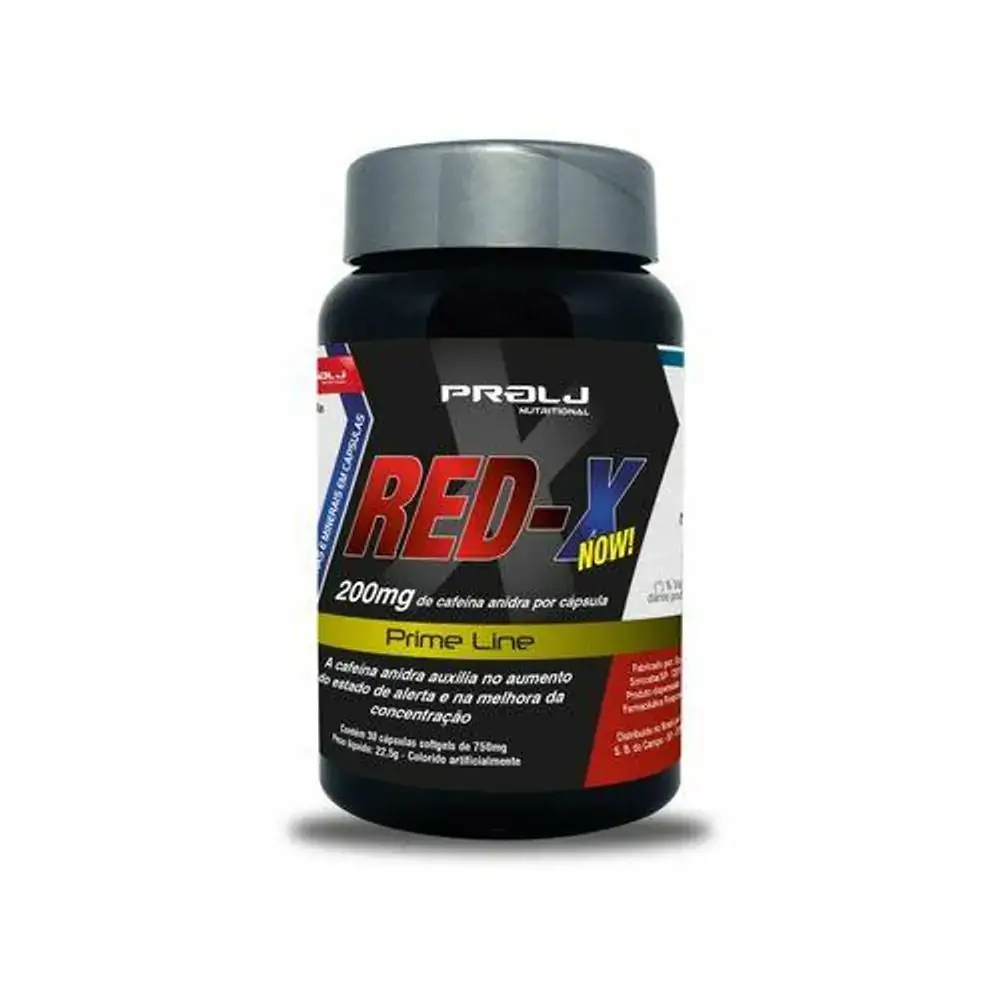Red X Cafeína 200MG C/30 Cápsulas - Prolj