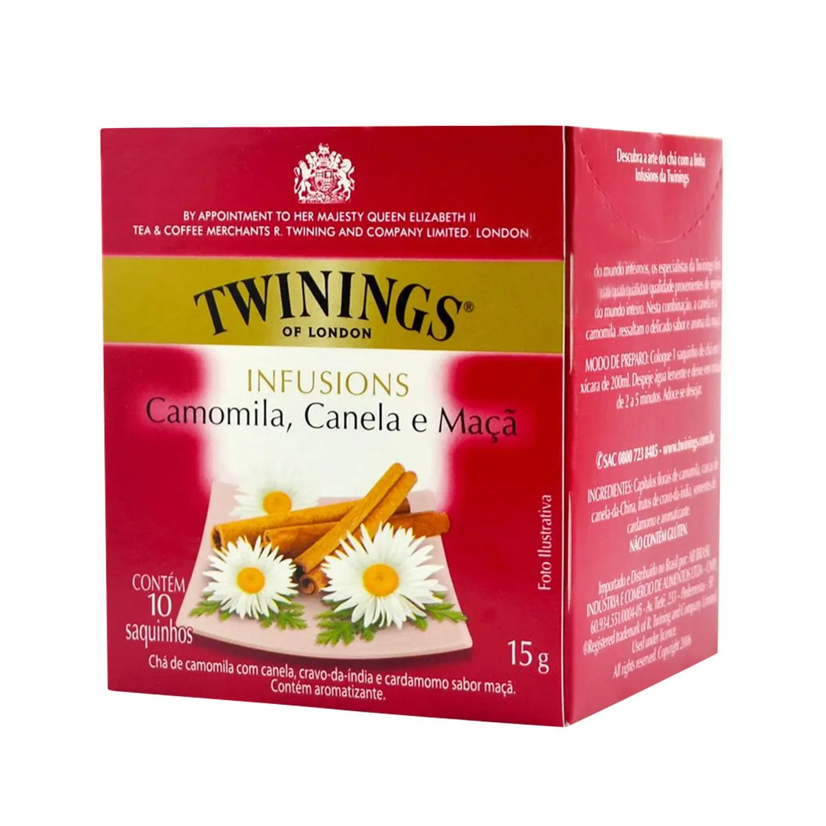 Chá Inglês Of London TWININGS Caixa 15g com 10 Saquinhos