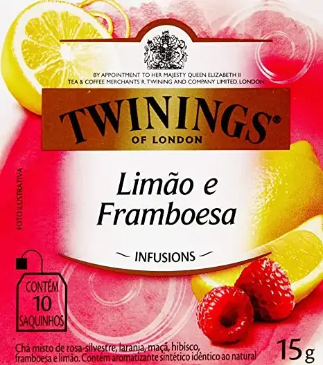 Chá Limão E Framboesa Twinings Infusions Caixa 15g 10 Unidades
