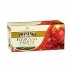 Twinings Four Red Fruits Tea 25 Tea Bags / .