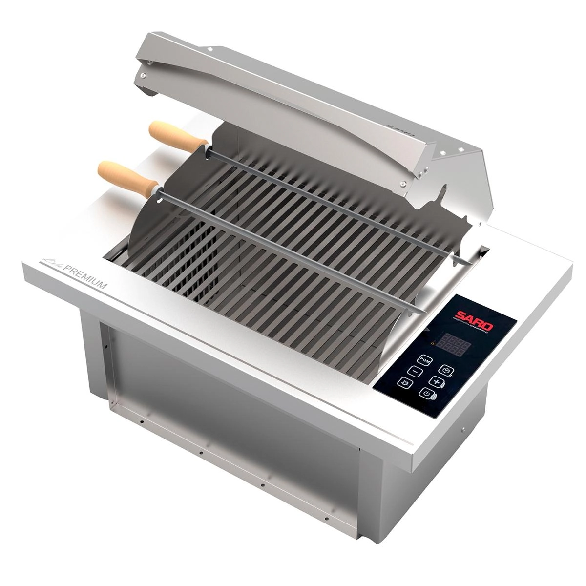 Churrasqueira Elétrica Cooktop Embutir Inox Saro Ched C/ Painel Digital