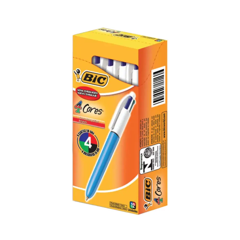 Caneta Bic 4 Cores C/1