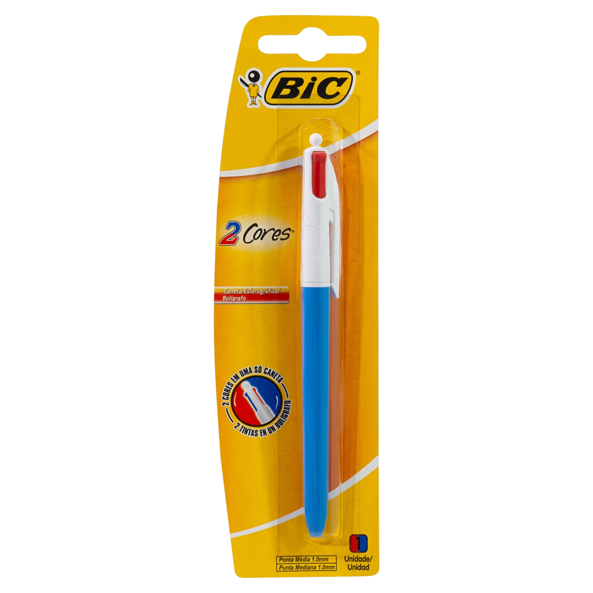 Caneta Bic 2 Cores