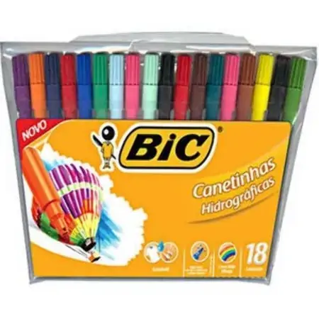 Canetinha Bic Pote C/10 Cores