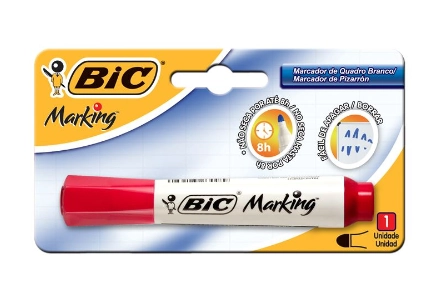 Marca Texto Bic P/quadro Branco Vermelho