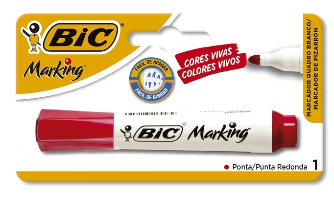 Marcador Quadro Branco Bic Recarregavel Vermelho