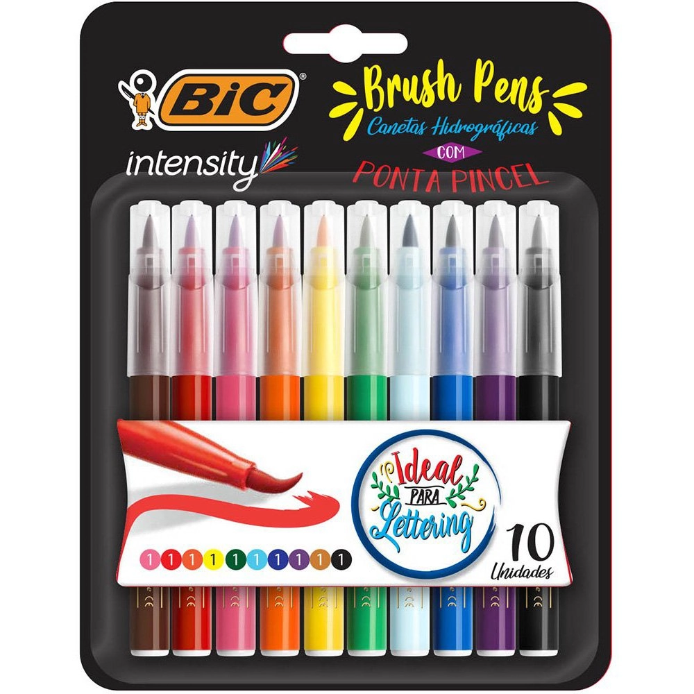 Marcador Art Intensity Brush Pens 10 Cores
