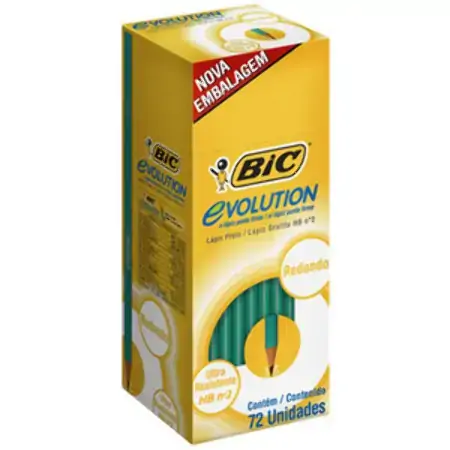 Lapis Preto Bic Evolution Sext.c/bor. Hb N.2 9231