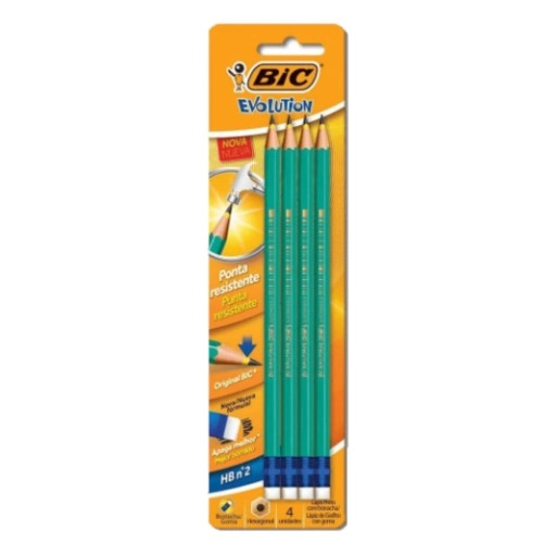 Lapis Bic Evolution C/04 Hexagonal C/borracha