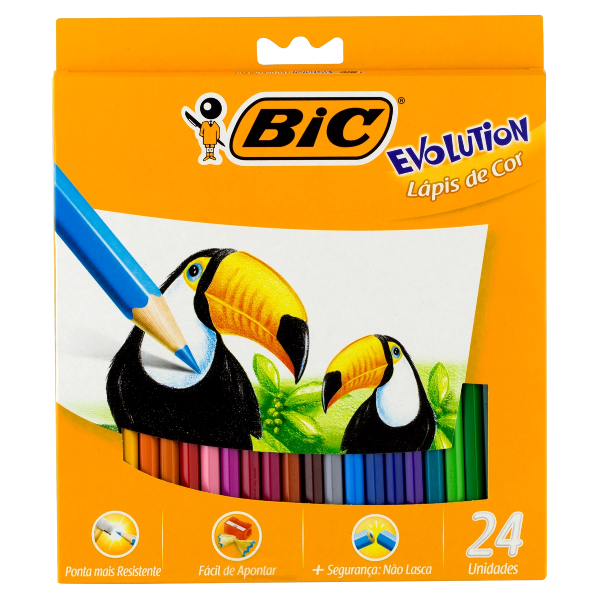 Lápis De Cor Bic Evolution 24 Unidades