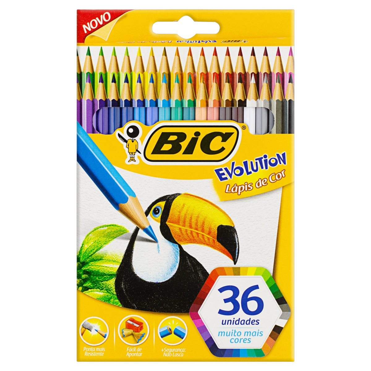 Lápis De Cor Bic Evolution 36 Unidades