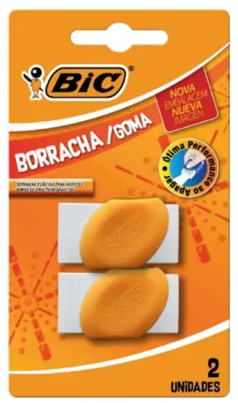 Borracha Bic Nova Eraser C/2