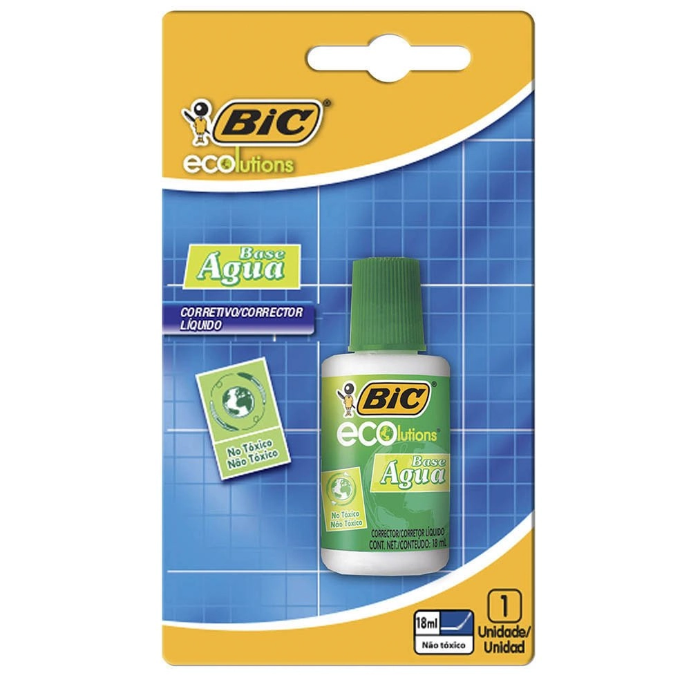 Corretivo Líquido Base De água Bic Ecolutions 18ml
