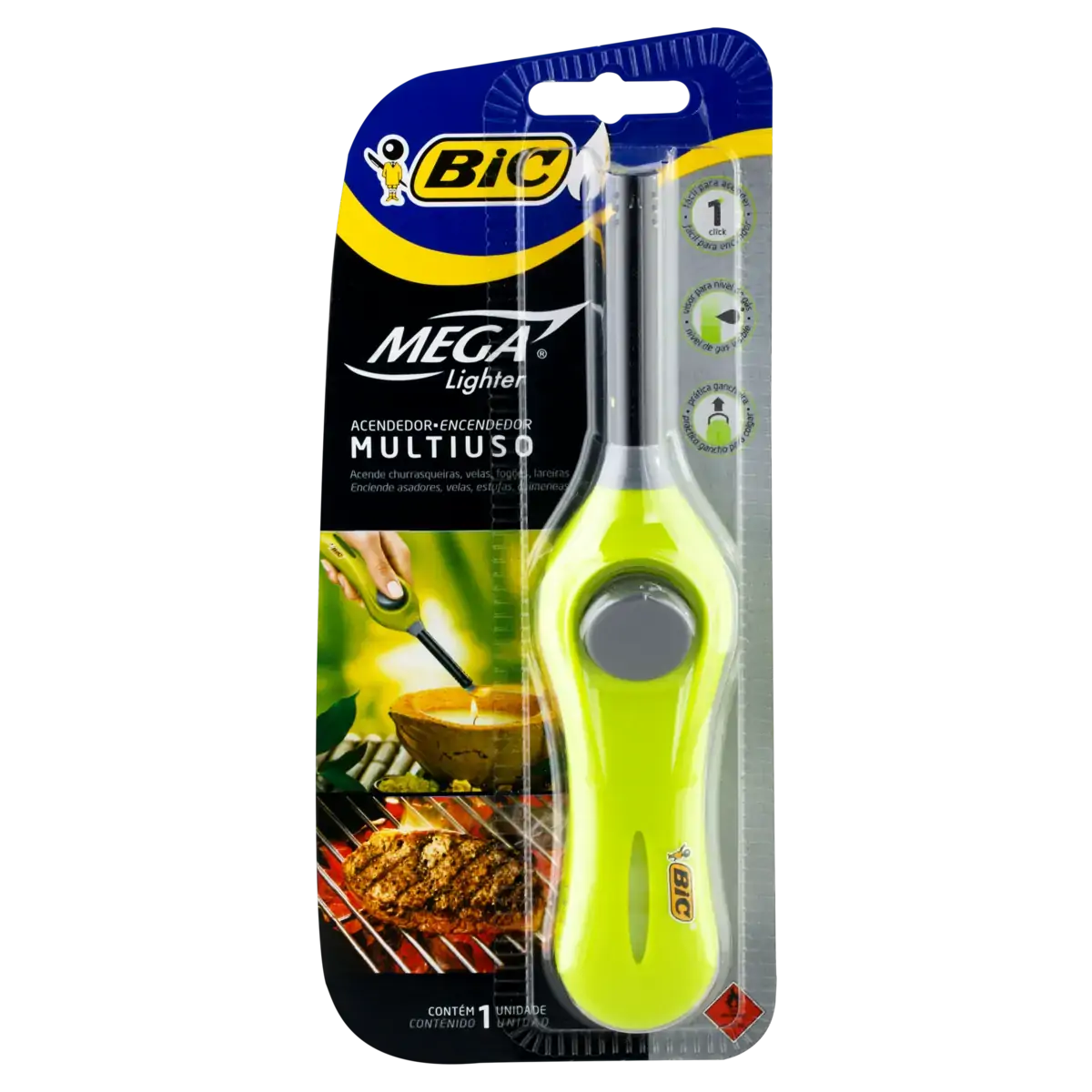 Acendedor Multiuso Azul Handy Bic Maxi