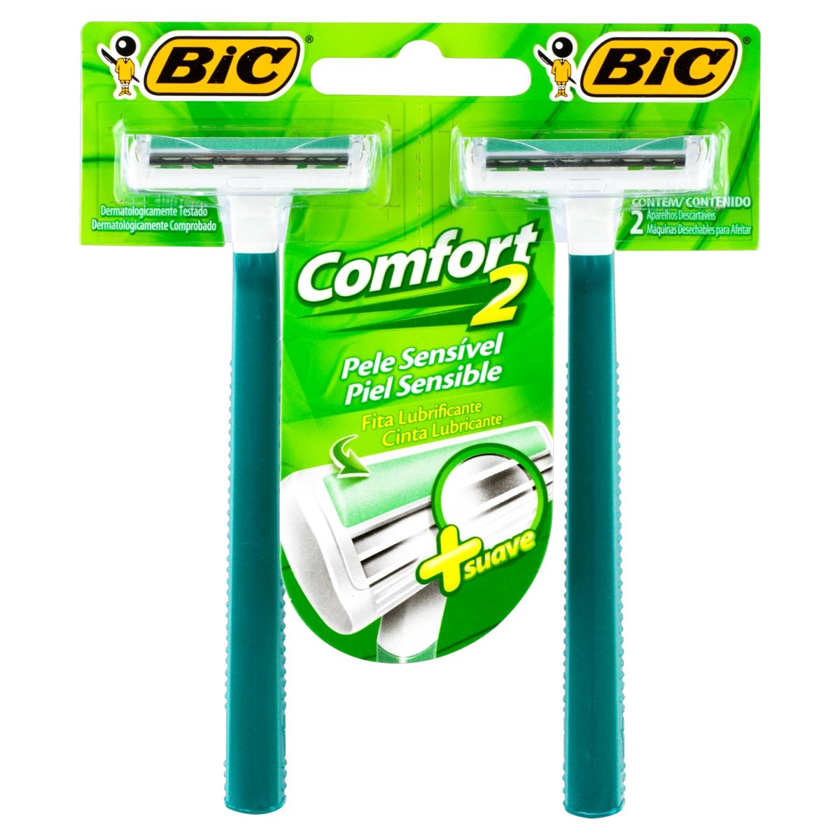 Aparelho De Barbear Bic Comfort Twin Pele Normal 2unidade