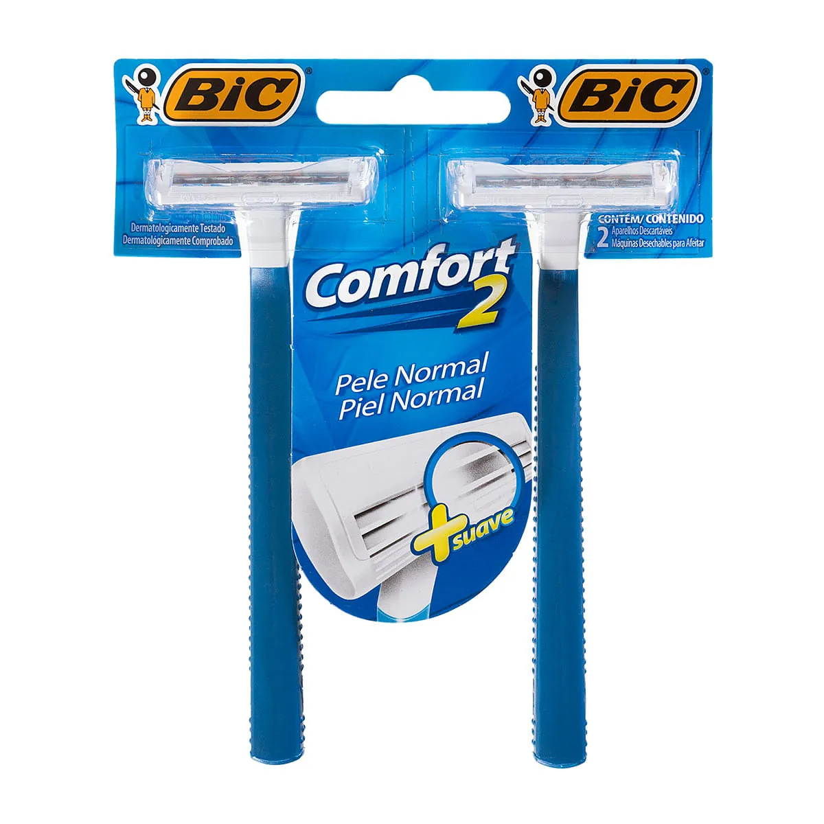 Aparelho Descartável Para Barbear Bic Comfort 2 2 Unidades