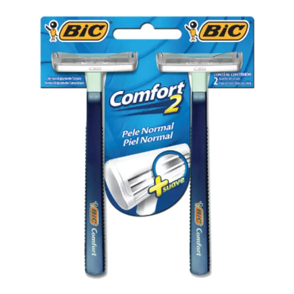 Aparelho De Barbear Bic Comfort Twin Pele Sensível 2un