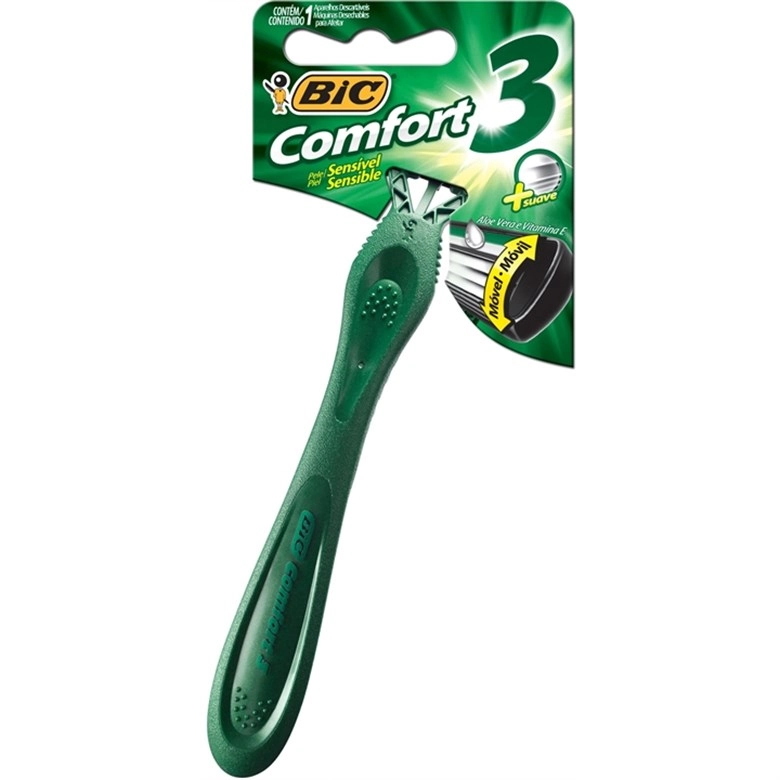 Aparelho Barbear Bic Comfort3 Pele Sensível Unit