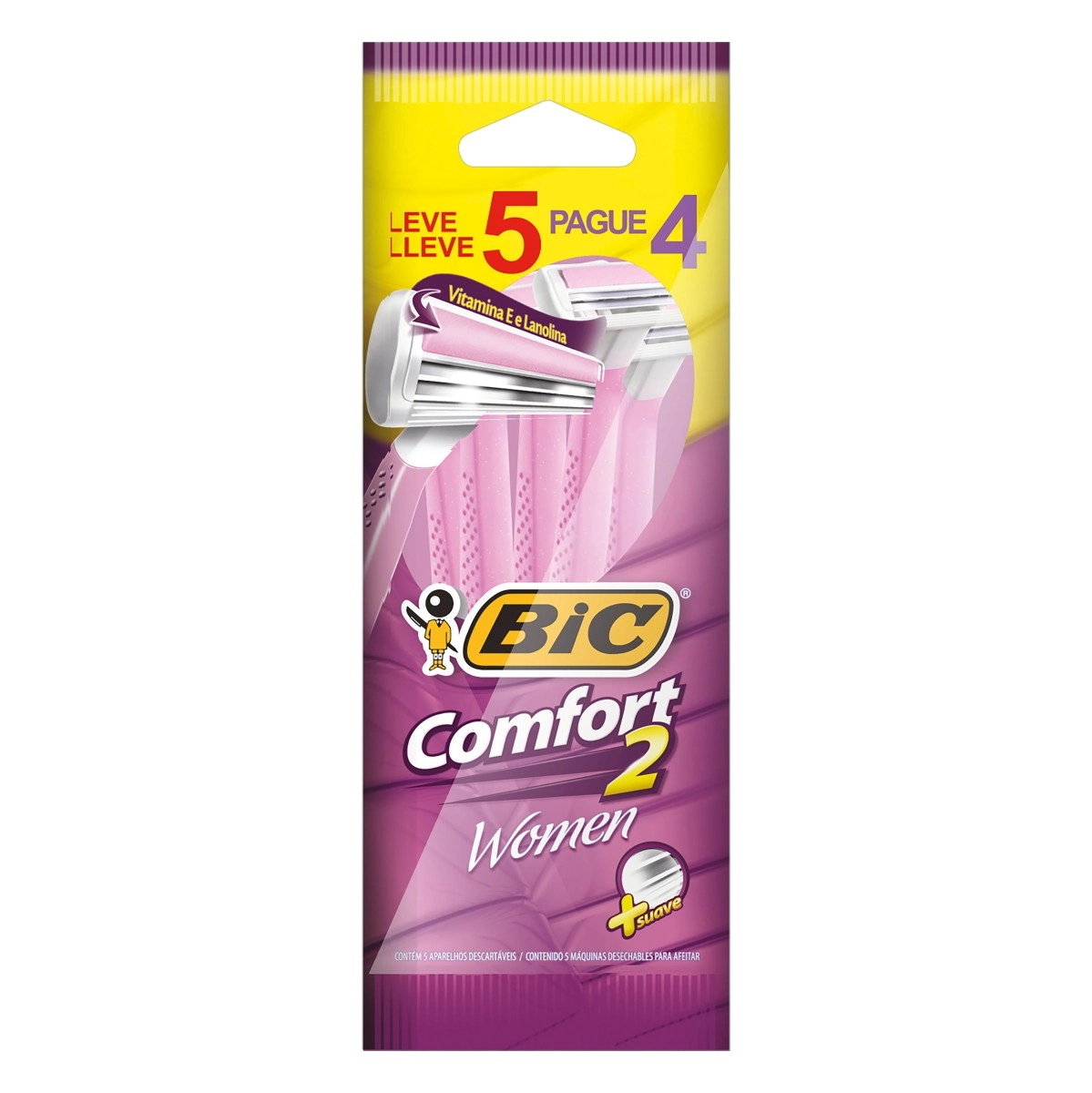 DEPILADOR BIC COMFORT 2 WOMAN LEVE 5 PAGUE 4