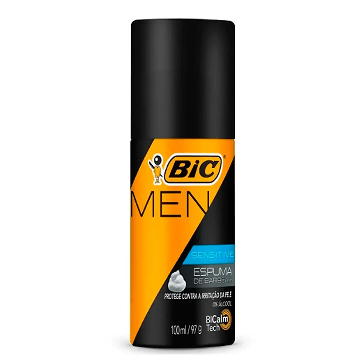 Espuma Barbear Bic 100ml Men Sensitive