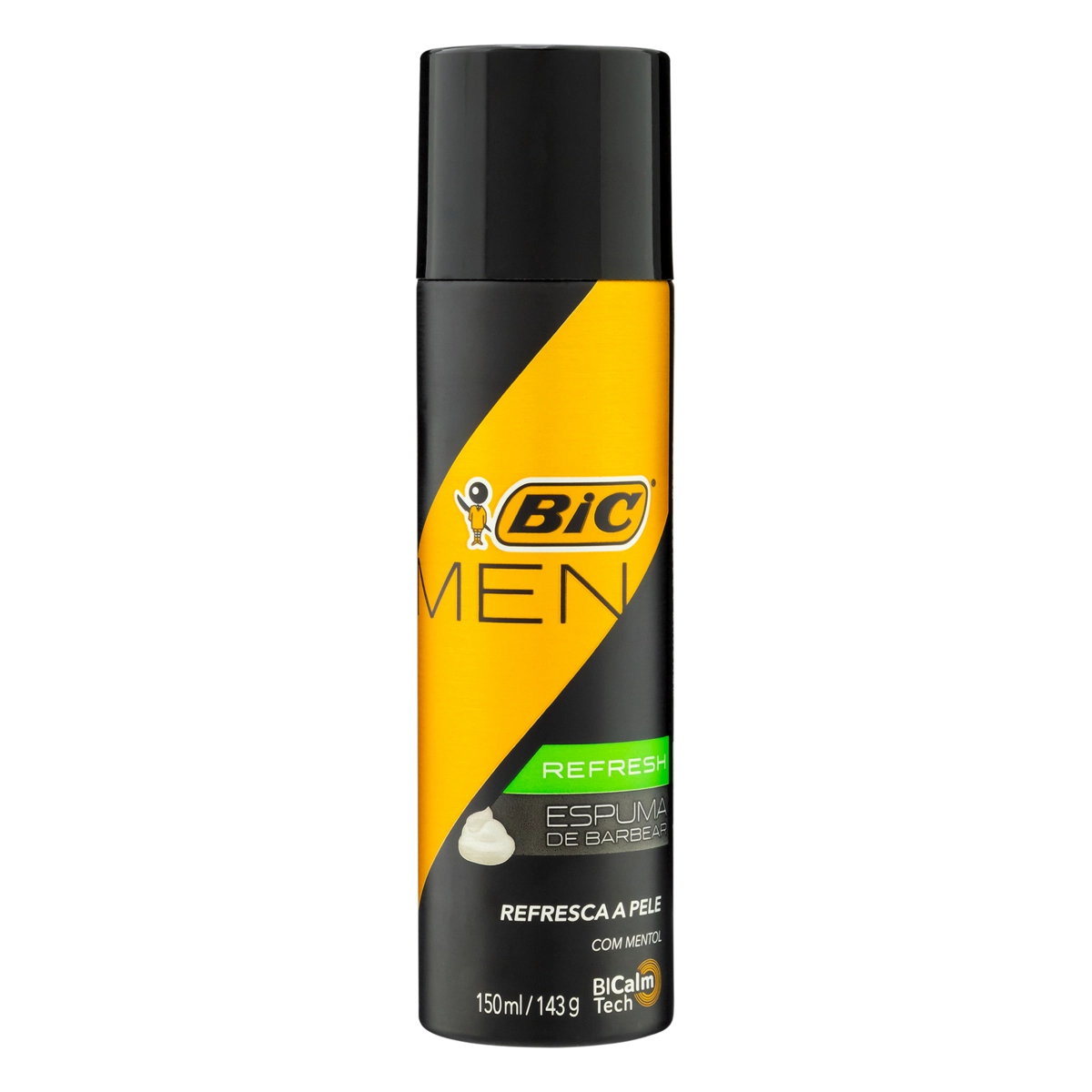 Espuma De Barbear Refresh Bic Men Frasco 150ml